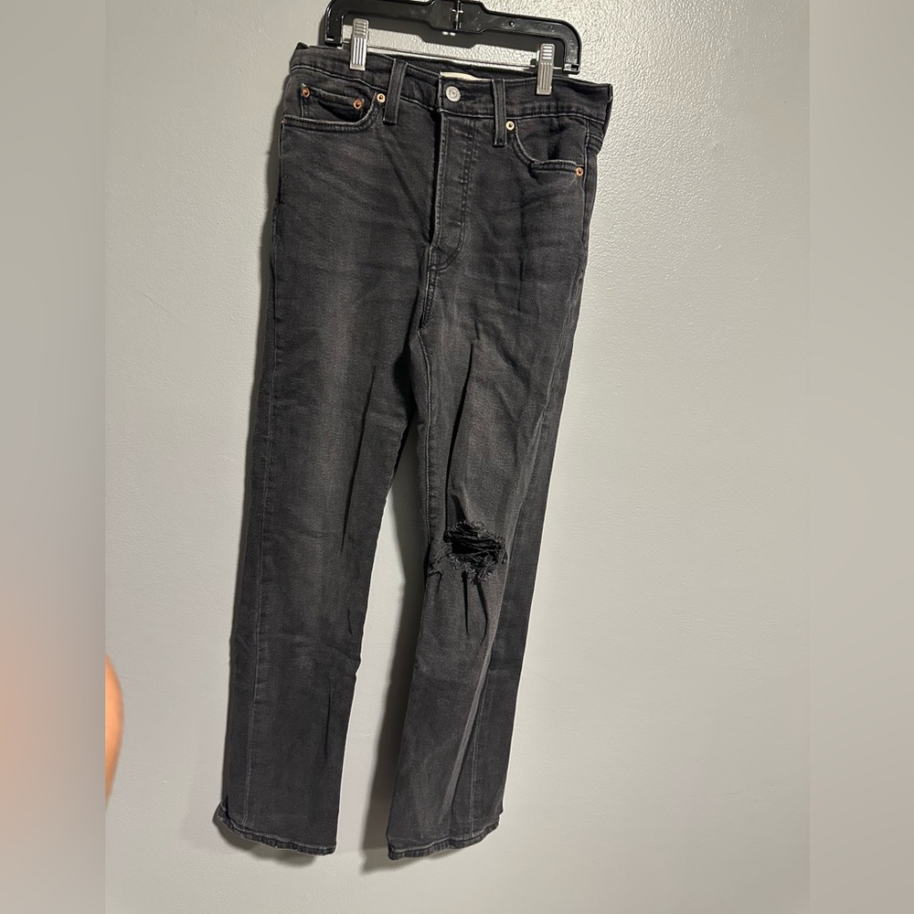 Levi's Charcoal Wedgie Straight Jeans
